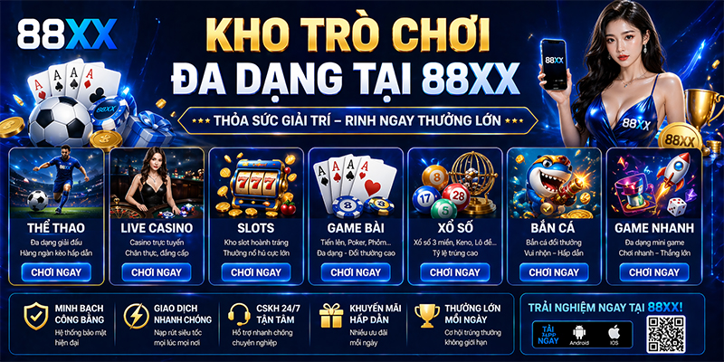 Kho trò chơi đa dạng và đẳng cấp