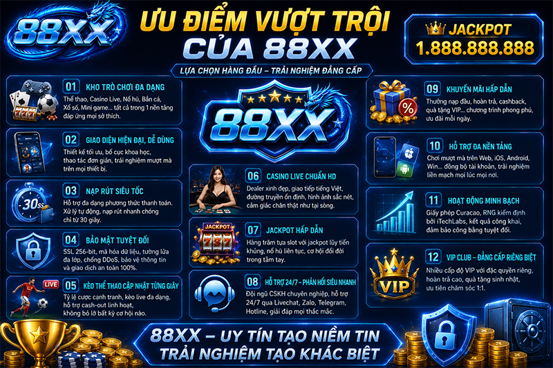 88XX sở hữu nhiều ưu điểm vượt trội